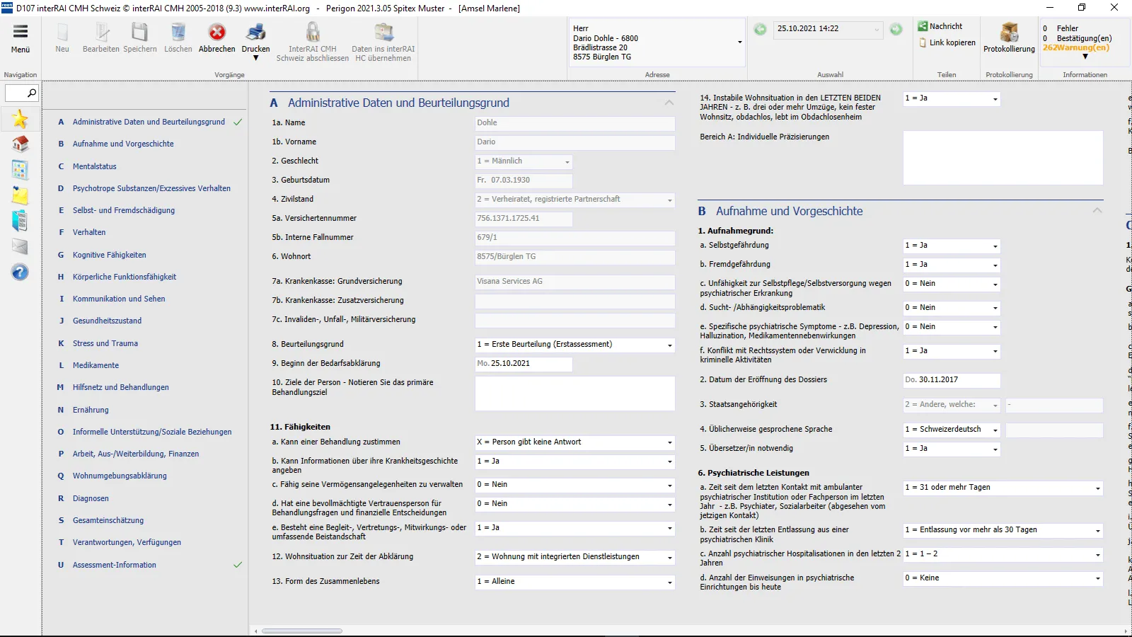 interRAI CMH Schweiz Formular