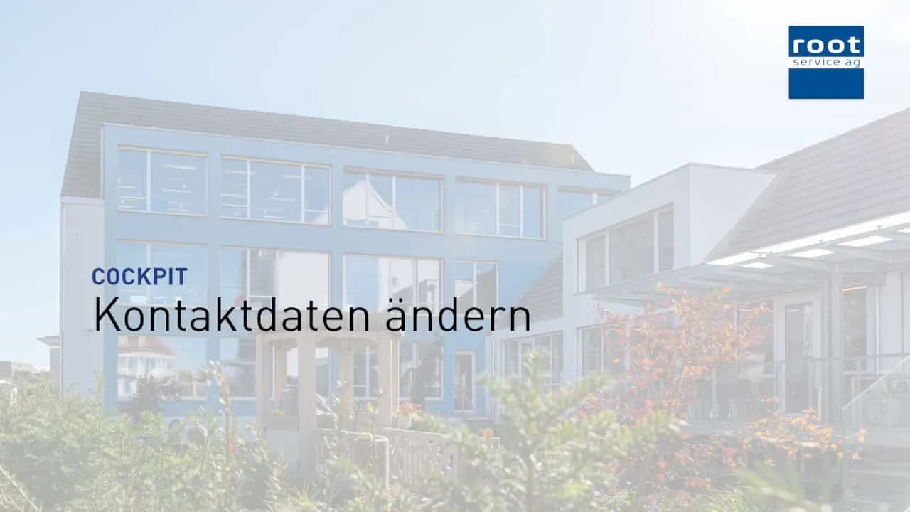Kontaktdaten ändern