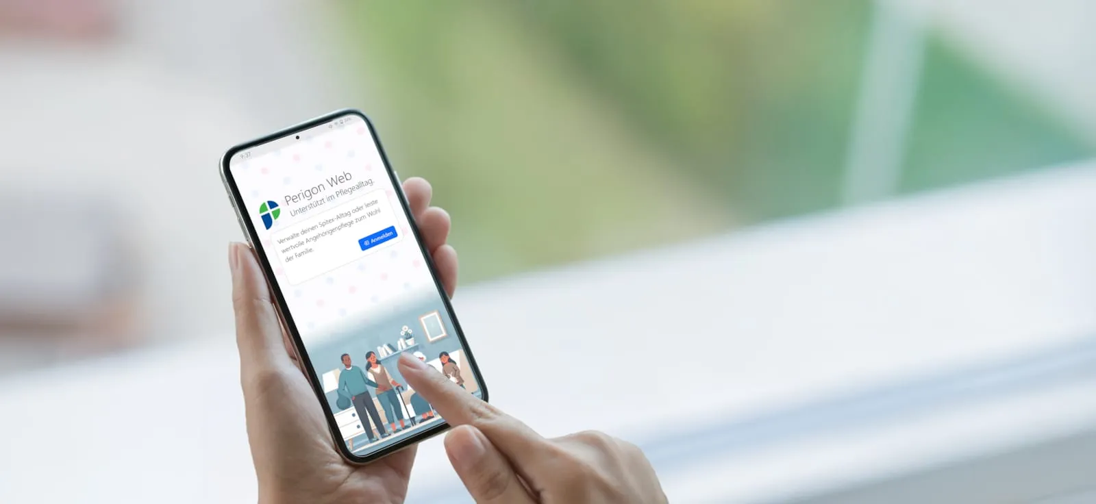 Smartphone mit Perigon FamilyCare