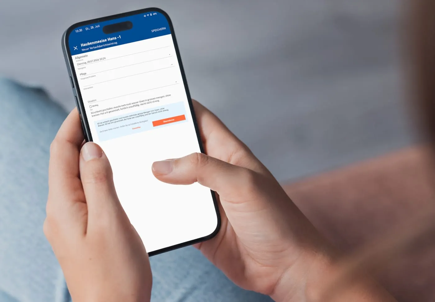 Text Assist AI in Perigon Mobile